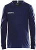 Craft Squad Jersey Solid LS Shirt Junior  Sportshirt - Maat 122  - Unisex - blauw/wit Maat 122/128