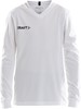 Craft Squad Jersey Solid LS Shirt Junior Sportshirt - Maat 158  - Unisex - wit/zwart Maat 158/164