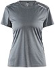 Craft 1907362 Rush Ss Tee W - Dark Grey Melange - M afbeelding