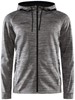 Craft, sportvest met capuchon, heren, grijs melange