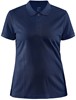 Craft, Poloshirt dames, blauw gemeleerd