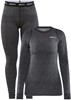 Craft 1909710 Core Wool Merino Set Wmn - Black Melange - XXL afbeelding
