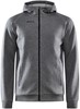 Craft 1910620 Core Soul Full Zip Hood Men - Dark Grey Melange - XL afbeelding