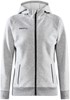 Craft 1910626 Core Soul Full Zip Hood Wmn - Grey Melange - L afbeelding