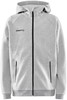 Craft 1910896 Core Soul Fz Hood Jr - Grey Melange - 122/128 afbeelding
