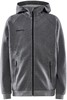 Craft 1910896 Core Soul Fz Hood Jr - DK Grey Melange - 122/128 afbeelding