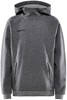 Craft 1910899 Core Soul Hood Sweatshirt Jr - DK Grey Melange - 134/140 afbeelding