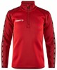 Craft 1912733 Squad 2.0 Half Zip Jr - Bright Red/Express - 158/164 afbeelding