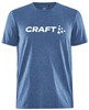 Craft 1913421 Community Logo SS Tee M - Club Cobolt Melange - 3XL afbeelding