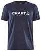 Craft 1913421 Community Logo SS Tee M - Navy Melange - XS afbeelding