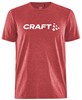 Craft 1913421 Community Logo SS Tee M - Bright Red Melange - L afbeelding