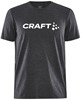 Craft 1913421 Community Logo SS Tee M - Black Melange - XL afbeelding