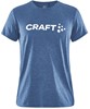 Craft 1913422 Community Logo SS Tee W - Club Cobolt/Melange - XL afbeelding