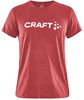 Craft 1913422 Community Logo SS Tee W - Bright Red/Melange - M afbeelding