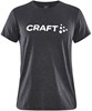 Craft 1913422 Community Logo SS Tee W - Black/Melange - XL afbeelding