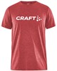 Craft 1913423 Community Logo SS Tee Jr - Bright Red Melange - 134/140 afbeelding