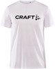 Craft 1913423 Community Logo SS Tee Jr - White Melange - 146/152 afbeelding