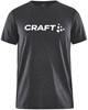 Craft 1913423 Community Logo SS Tee Jr - Black Melange - 158/164 afbeelding