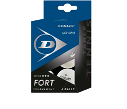 Dunlop Fort Tournament 3* 40+ Tafeltennisbal (6-pack)