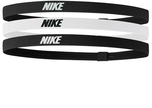 Nike Elastische Haarbanden 2.0 3-Pack Zwart Wit