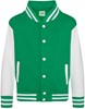Just Hoods JH043K Kids´ Varsity Jacket - Purple/White - 5/6 (S)