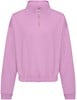 Vegan Women´s Cropped 1/4 Zip Sweater Arctic White - XXS