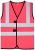 Korntex KX127K Childrens Safety Vest Esbjerg - 4 Reflective Stripes - Neon Pink - XS afbeelding