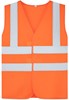 Korntex KX127K Childrens Safety Vest Esbjerg - 4 Reflective Stripes - Signal Orange - S afbeelding