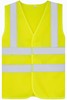 Korntex KX127K Childrens Safety Vest Esbjerg - 4 Reflective Stripes - Signal Yellow - S afbeelding