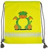 Korntex KX175 Childrens Gym Bag Funtastic Wildlife - Dragon Yellow - 30 x 40 cm afbeelding
