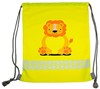 Korntex KX175 Childrens Gym Bag Funtastic Wildlife - Lion Yellow - 30 x 40 cm afbeelding