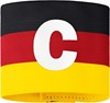 JAKO 2823 Aanvoerdersband - Zwart/Rood/Geel - Senior: 35 x 9 cm (LxB) afbeelding
