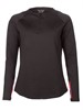 Rucanor 30557 Davina half zip l/sl shirt ladies - Black - XXXL