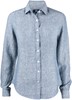 Cutter & Buck 352409 Summerland Linen Shirt Ladies - Denim Mélange - L afbeelding