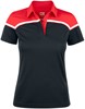 Cutter & Buck 354429 Seabeck Polo Ladies - Zwart/Rood - M afbeelding