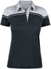 Cutter & Buck 354429 Seabeck Polo Ladies - Zwart/Lichtgrijs - XXL afbeelding