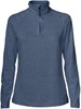 Cutter & Buck 358401 Coos Bay Half Zip Dames - Leisteen Blauw Melange - XL afbeelding
