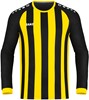 JAKO 4315 Shirt Inter Lm - Zwart/Citroen - XXL afbeelding