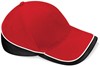 Beechfield CB171 Teamwear Competition Cap - Classic Red/Black/White - One Size afbeelding