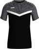 JAKO 6124 T-Shirt Iconic - Zwart/Antraciet - 4XL afbeelding