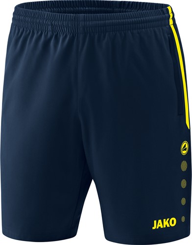 JAKO 6218 Short Competition 2.0  - Marine/Fluogeel - XXL