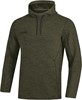 JAKO 6729D Sweater Met Kap Premium Basics Dames - Kaki Gemeleerd - 36 afbeelding