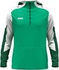 JAKO 6770K Sweater Met Kap Dynamic Kids - Groen/Wit/Donkergroen - 128 afbeelding