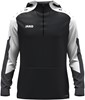 JAKO 6770 Sweater Met Kap Dynamic - Zwart/Wit/Antraciet - XXL afbeelding