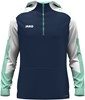JAKO 6770K Sweater Met Kap Dynamic Kids - Marine/Wit/Munt - 140 afbeelding