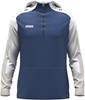 JAKO 6770 Sweater Met Kap Dynamic - Nachtblauw/Wit/Lichtgrijs - M afbeelding