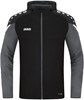 JAKO 6822D Jas Met Kap Performance Dames - Zwart/Antra Light - 38 afbeelding