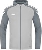 JAKO 6822D Jas Met Kap Performance Dames - Zachtgrijs/Steengrijs - 34 afbeelding