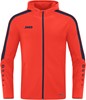 JAKO 6823D Jas Met Kap Power Dames - Flame/Marine - 42 afbeelding