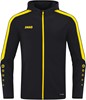 JAKO 6823D Jas Met Kap Power Dames - Zwart/Citroen - 36 afbeelding